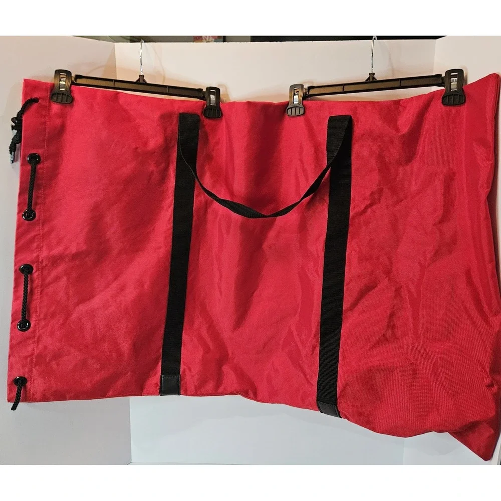 VTG 90s Marlboro Adventure Team XL Red Draw String Duffle Travel Bag 36X23 Camp